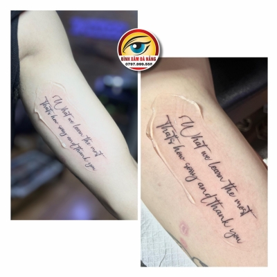 Cách mà ta lưu giữ những nét chữ lên cơ thể <3 