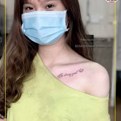 Hình xăm bên bình thực hiện