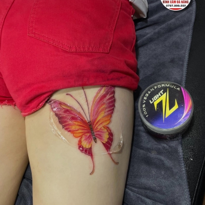 hinh xăm con bướm xinh 