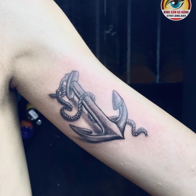 hình xăm mỏ neo 