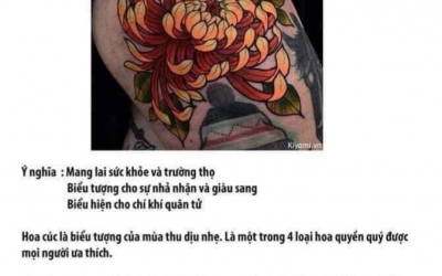 Ý nghĩa hình xăm Hoa Cúc